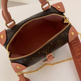 Front view of refined structured women's handbag – women's statement bag