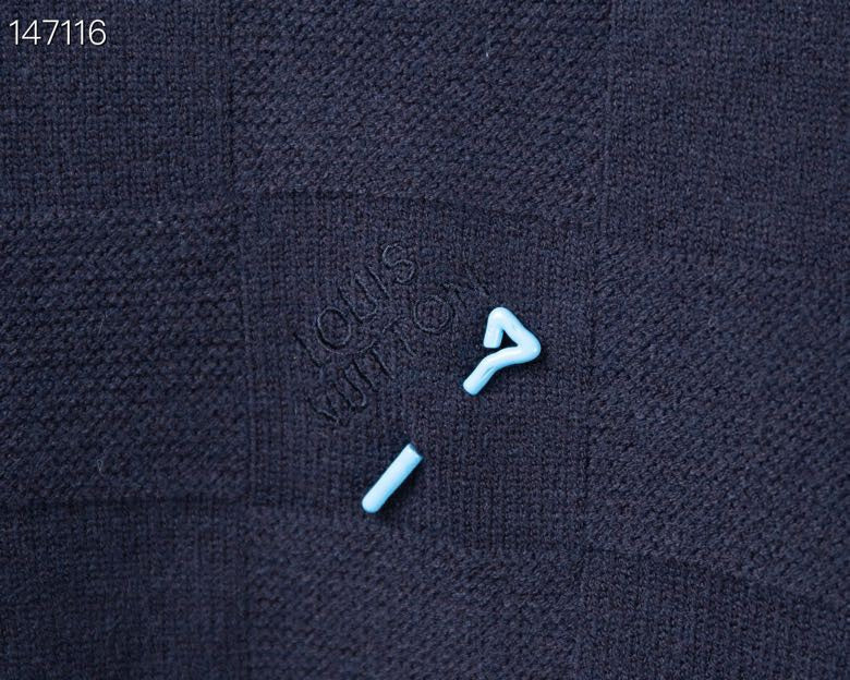 Front view of Louis Vuitton luxury clothing with tailored silhouette