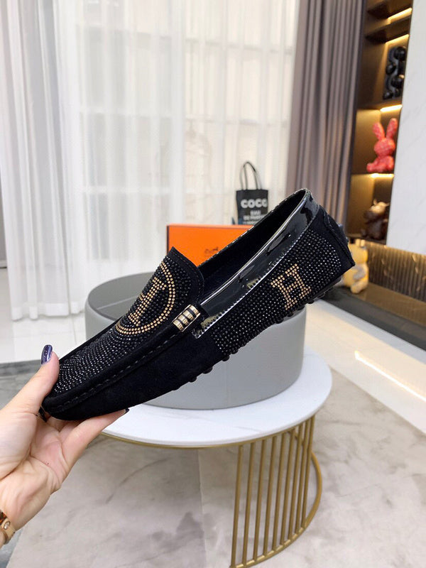 Hermes shoes Style 039 - logo and branding close-up
