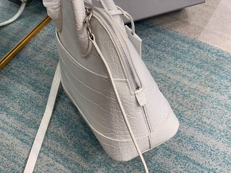 Chic Vegan Leather Handbag - Polished Finish | Women's Fashion Handbag #659 - back view (image 4) of designer-inspired handbag