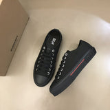 Burberry Grey High-Top Sneakers - Toe Detail View