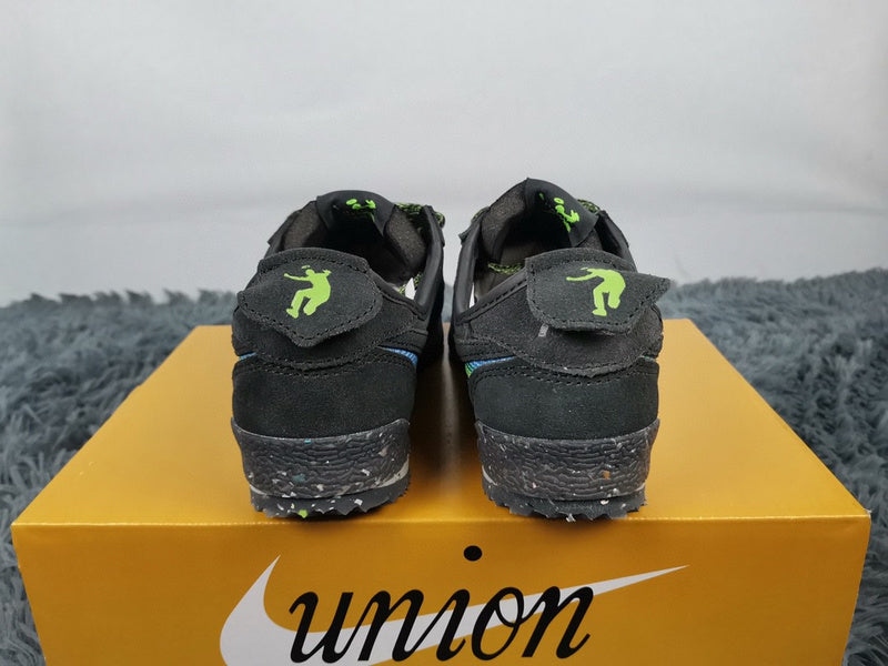 Nike tonal black luxury sneakers view 6 chunky sole construction