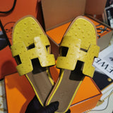Hermes sandals Style 124 - close-up of premium designer craftsmanship