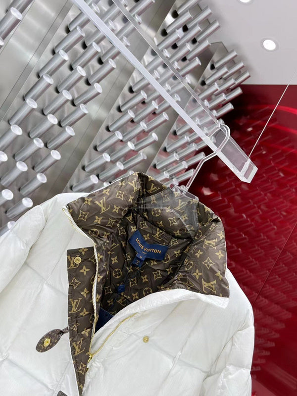 Full styled look of Louis Vuitton luxury clothing with everyday silhouette