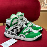 Gucci Designer sneakers in bold contrast streetwear statement look front view