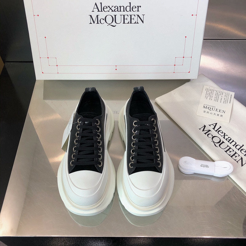 Alexander McQueen Burgundy Ankle Boots - Lifestyle Styling Shot