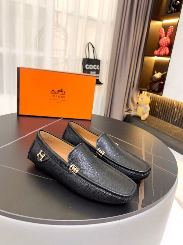 Hermes shoes Style 046 - front view, premium leather craftsmanship