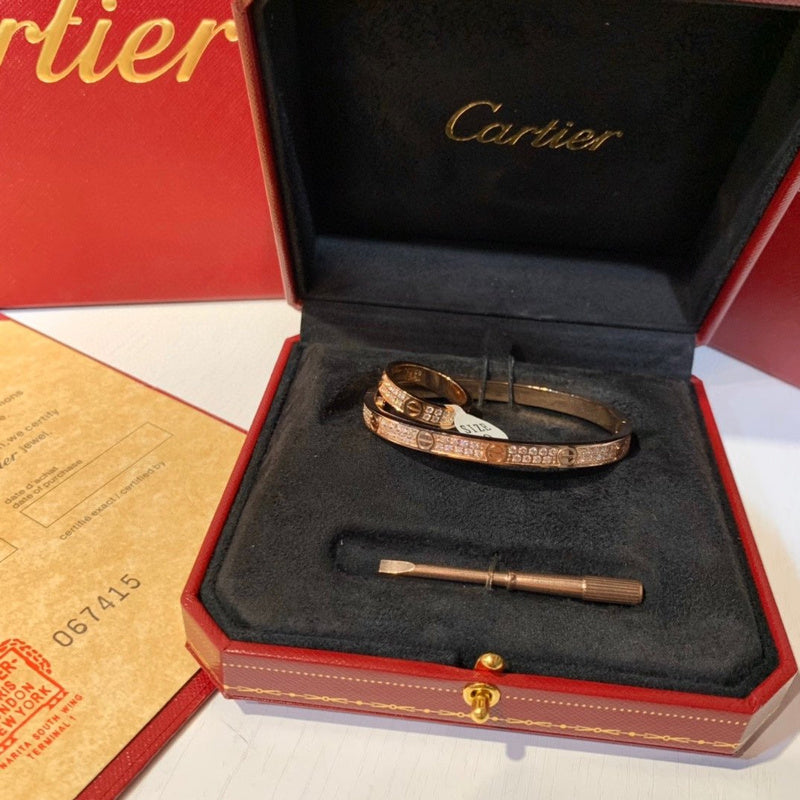 Close-up detail view of Cartier unisex jewelry piece