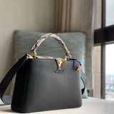  Signature shopper bag carried on shoulder