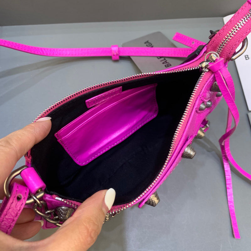 Contemporary Premium PU Leather Handbag - Smooth Faux-Leather Exterior | Women's Everyday Carry Handbag #348 - styled full view (image 7) of designer-inspired handbag