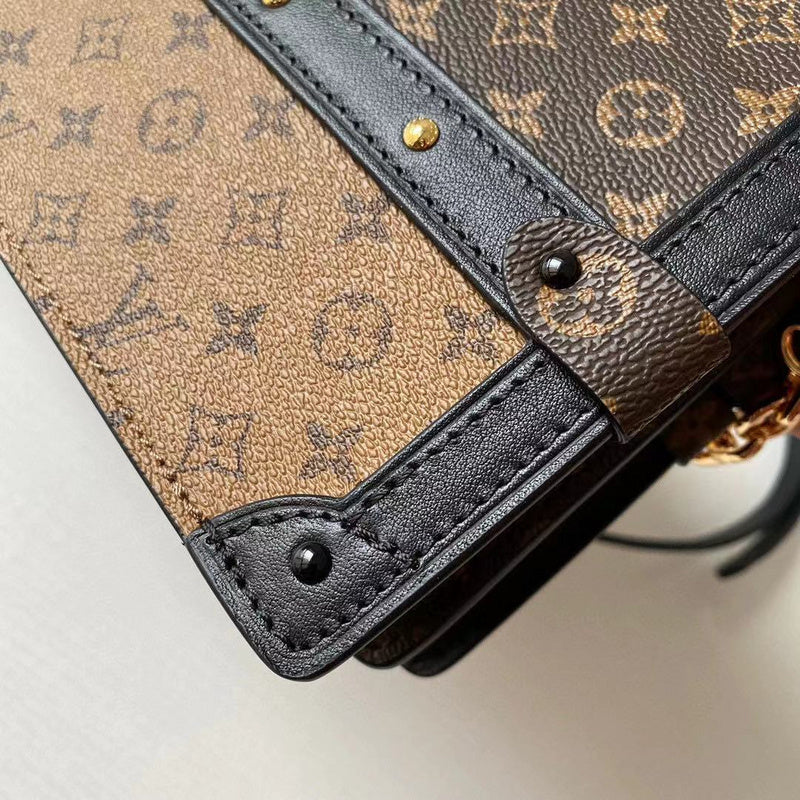 Front view of sleek structured women's handbag – women's statement bag