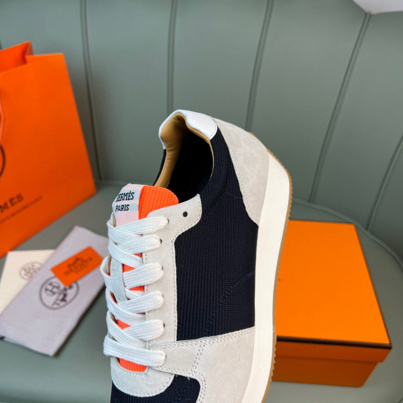Hermès Grey Bow-Detail Flats - Lifestyle Styling Shot