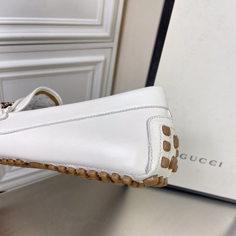 Gucci crisp white luxury sneakers view 5 cushioned comfort fit