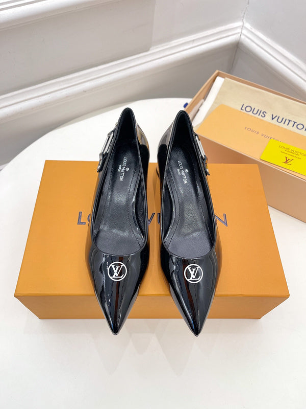 Louis Vuitton Tan Chunky Platform Sneakers - Angled View
