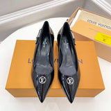 Louis Vuitton Tan Chunky Platform Sneakers - Angled View