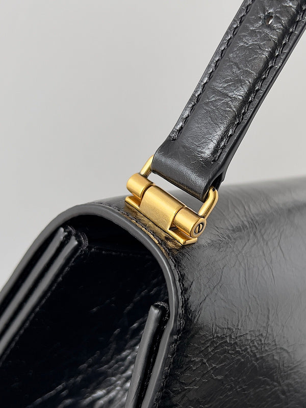 Zivas Charm Polished Finish Fashion Handbag (Contemporary Shape Language) – Interior View