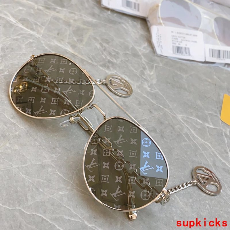 Lifestyle view of Louis Vuitton unisex sunglasses