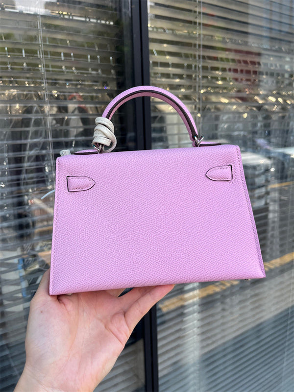 Close-up detail of poised bag design