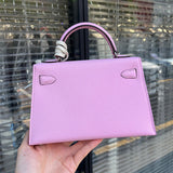 Close-up detail of poised bag design