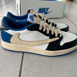 Nike Designer sneakers in bold contrast streetwear statement look front view