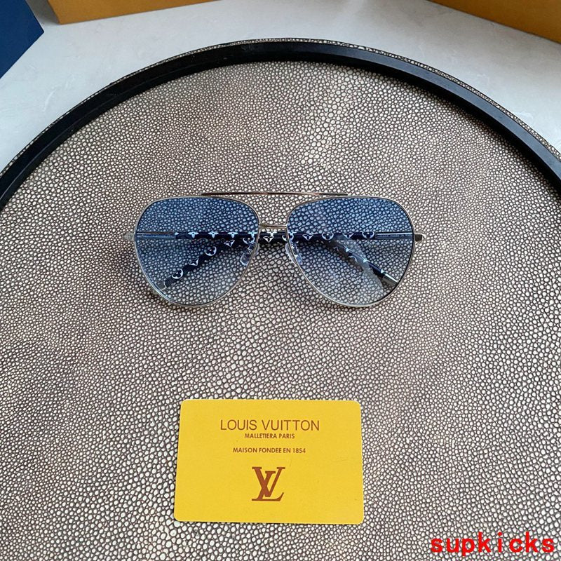 Side view of Louis Vuitton unisex sunglasses