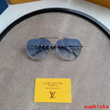 Side view of Louis Vuitton unisex sunglasses