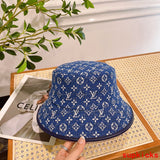 Close-up detail view of Louis Vuitton unisex cap