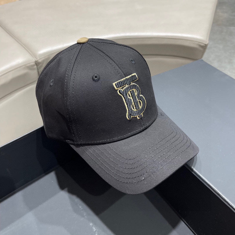 Angled view of Burberry unisex cap