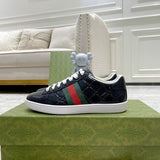 Gucci stone beige luxury sneakers view 8 padded collar comfort