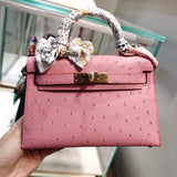 Close-up detail of graceful bag design