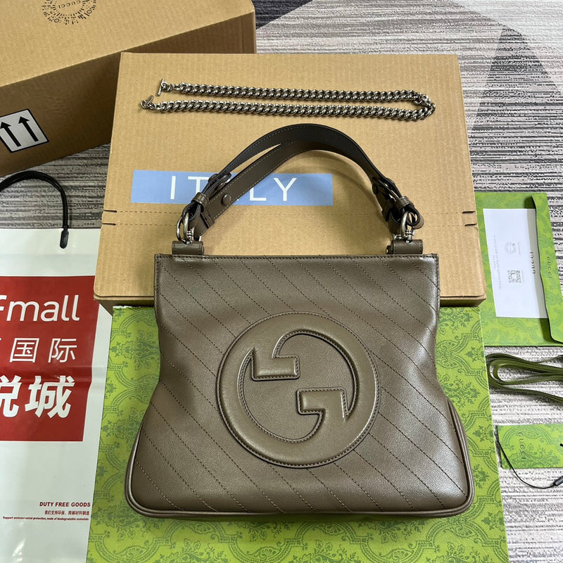 Side profile of premium signature women's handbag – women's everyday handbag