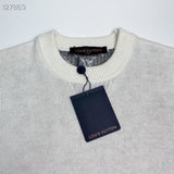 Side profile of Louis Vuitton luxury clothing with runway-inspired design