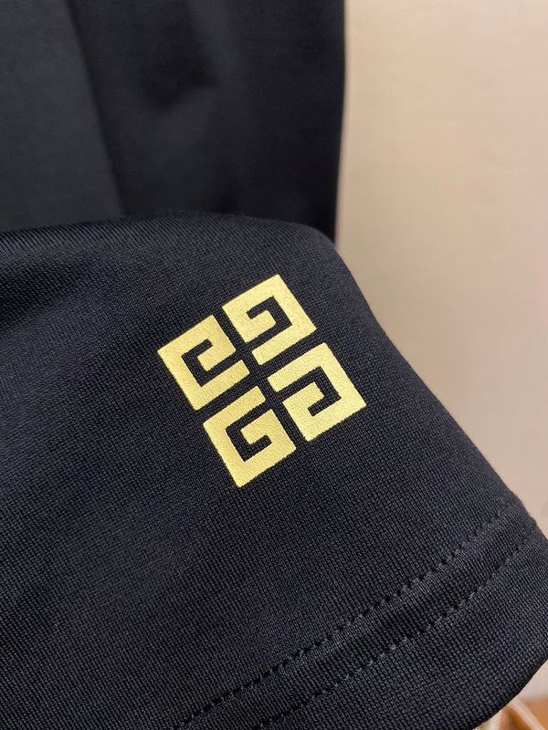 Close-up detail shot of Givenchy luxury clothing with everyday silhouette