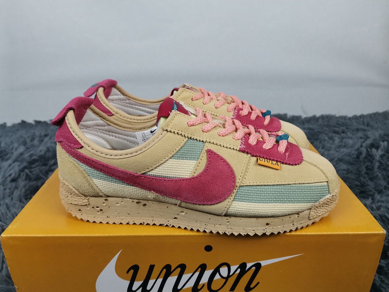 Nike neutral cream luxury sneakers view 8 breathable knit upper