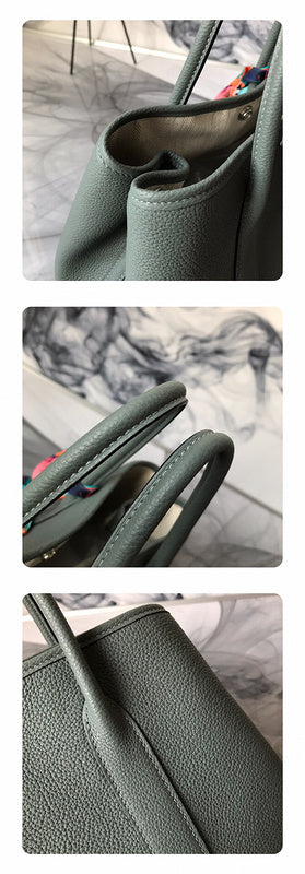Side view of chic structured handbag