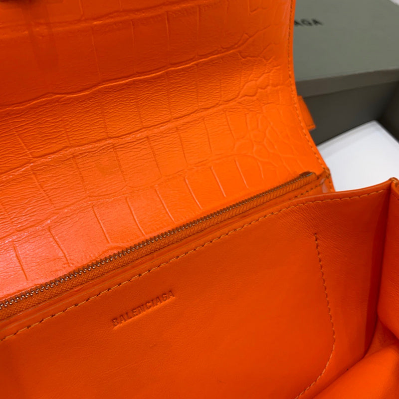 Structured Faux Leather Handbag - Signature Hardware Accents | Women's Statement Accessory #402 - texture close-up (image 9) of designer-inspired handbag