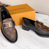 Louis Vuitton luxury shoes close-up — premium authentic designer style