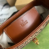 Side profile of classic refined women's handbag – women's luxury handbag