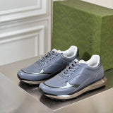 Gucci bold contrast luxury sneakers view 11 breathable knit upper