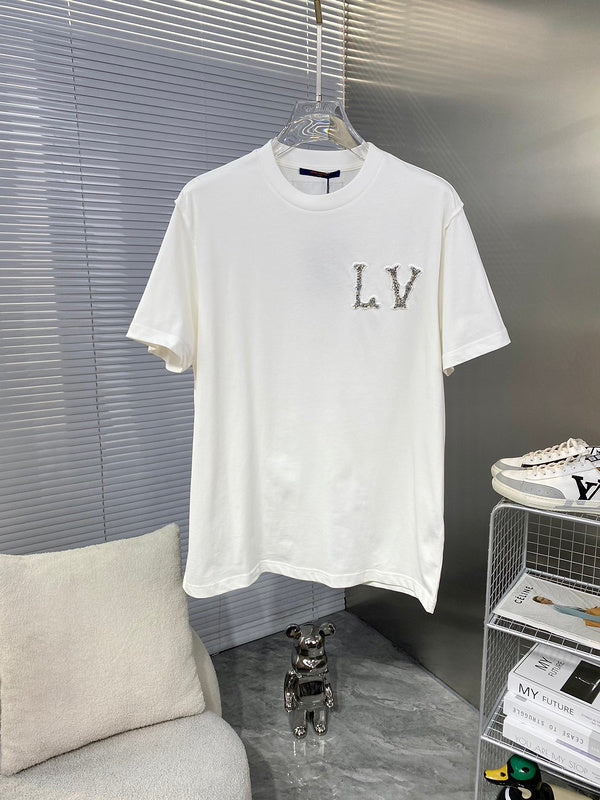 Back view of Louis Vuitton cotton t-shirt with streetwear-inspired cut