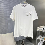 Back view of Louis Vuitton cotton t-shirt with streetwear-inspired cut