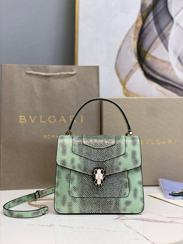 Polished Faux Leather Handbag - Premium Craftsmanship Detailing | Women's Premium Handbag #1795 - front view (image 1) of designer-inspired handbag