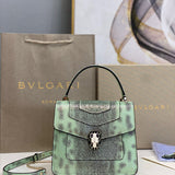 Polished Faux Leather Handbag - Premium Craftsmanship Detailing | Women's Premium Handbag #1795 - front view (image 1) of designer-inspired handbag