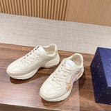 Gucci tonal black luxury sneakers view 5 bold athletic profile