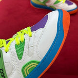 Gucci soft grey luxury sneakers view 5 classic court silhouette