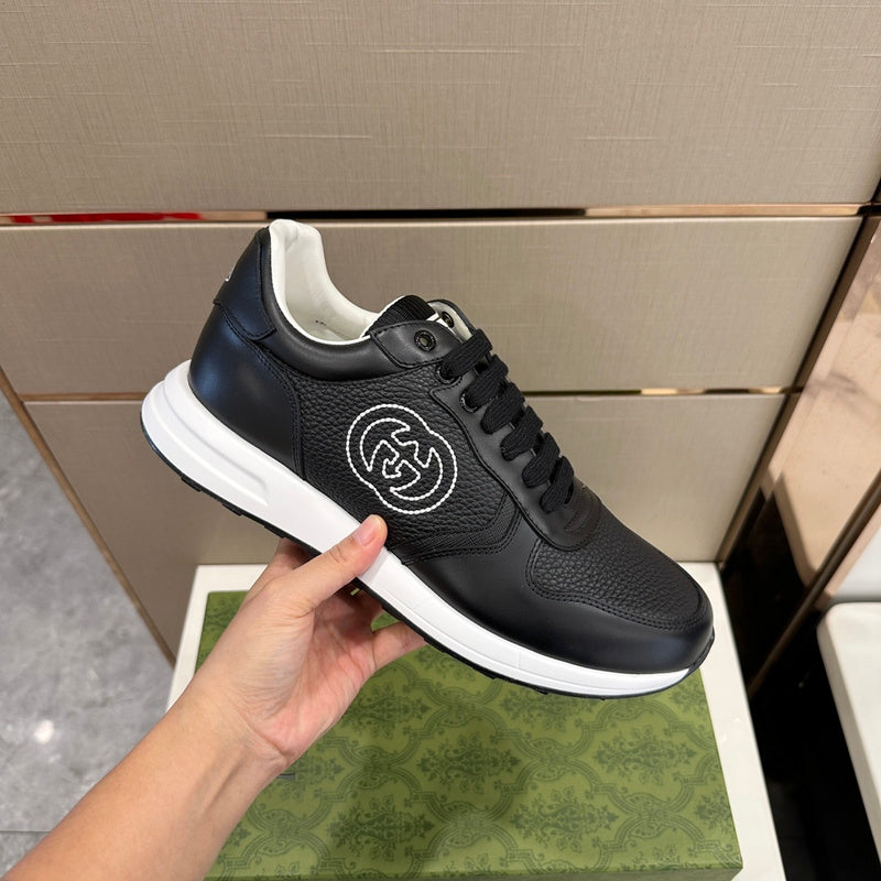 Gucci clean off-white luxury sneakers view 4 chunky sole construction