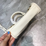 Structured Faux Leather Handbag - Premium Craftsmanship Detailing | Women's Statement Accessory #687 - styled full view (image 7) of designer-inspired handbag