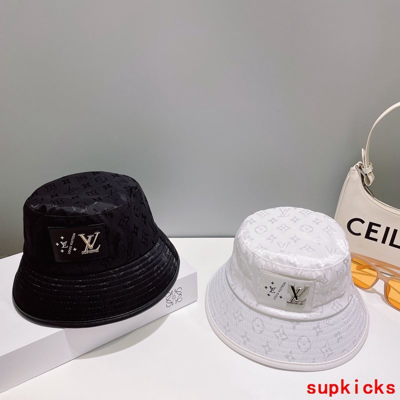 Close-up detail view of Louis Vuitton unisex cap