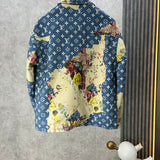 Side profile of Louis Vuitton luxury clothing with label-forward styling