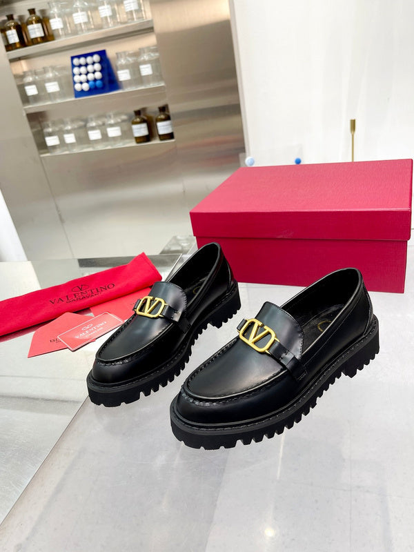 Close-up of Valentino Garavani shoes craftsmanship